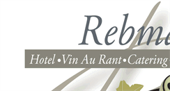 Desktop Screenshot of hotel-rebmann.de